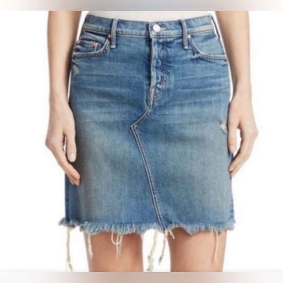 MOTHER Dresses & Skirts - MOTHER Denim The Tomcat Mini Skirt Fray